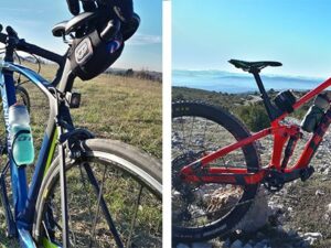 photo du pack de produits besace classic pour vélo de route et vtt et de la sangle de transport minimaliste