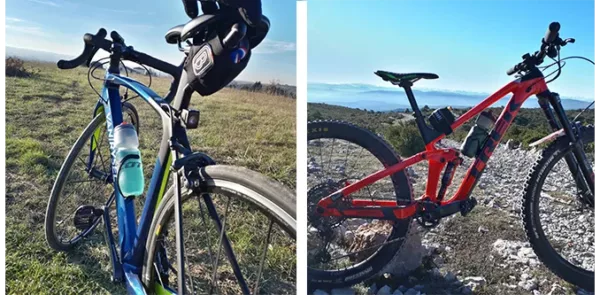 sacoche-de-velo-vtt pack sacoche de selle et sangle de cadre velo pack promotionnel