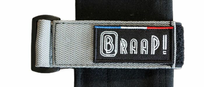 Besace braap de couleur gris